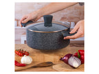 Russell Hobbs Wok, casserole à manche, sauteuse ou casserole, Aluminium Nightfall Collection Blue Marble