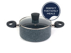 Russell Hobbs Wok, casserole à manche, sauteuse ou casserole, Aluminium Nightfall Collection Blue Marble