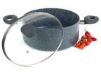 Russell Hobbs Wok, casserole à manche, sauteuse ou casserole, Aluminium Nightfall Collection Blue Marble