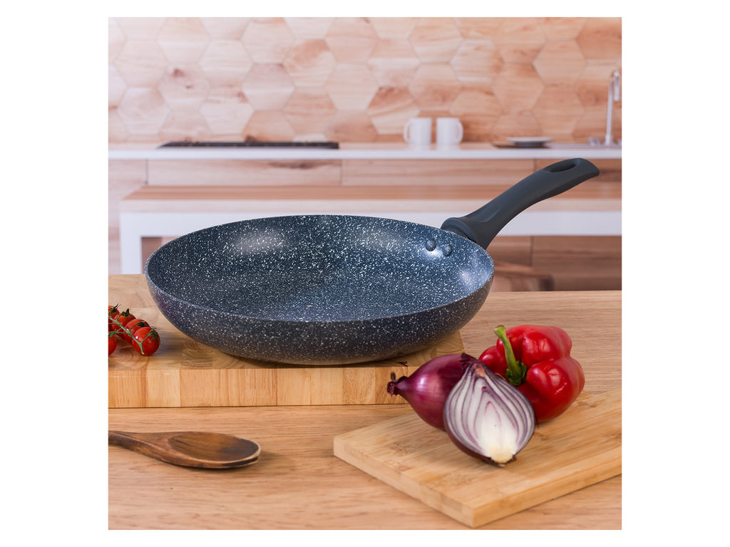 Russell Hobbs Wok, casserole à manche, sauteuse ou casserole, Aluminium Nightfall Collection Blue Marble