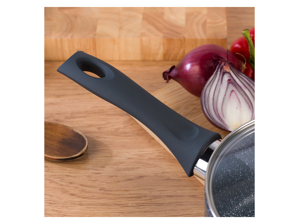 Russell Hobbs Wok, casserole à manche, sauteuse ou casserole, Aluminium Nightfall Collection Blue Marble