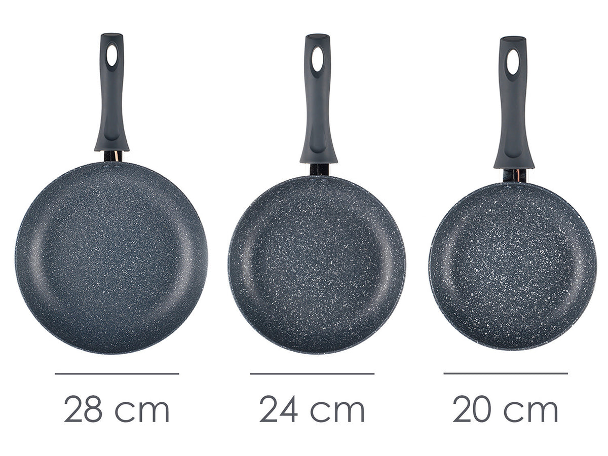 Russell Hobbs Wok, casserole à manche, sauteuse ou casserole, Aluminium Nightfall Collection Blue Marble
