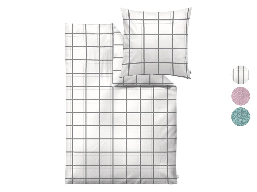 Parure de lit en satin de coton Mako, 140 x 200 cm