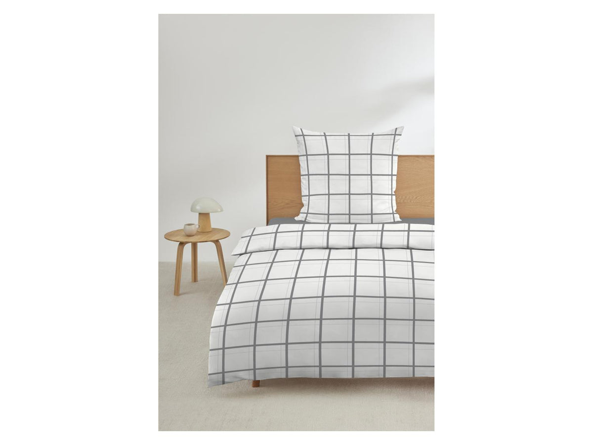 Parure de lit en satin de coton Mako, 140 x 200 cm