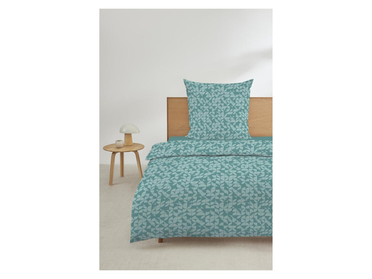 Parure de lit en satin de coton Mako, 140 x 200 cm