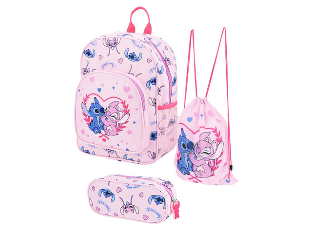 Sac à dos avec sac à cordon et trousse, 9 L