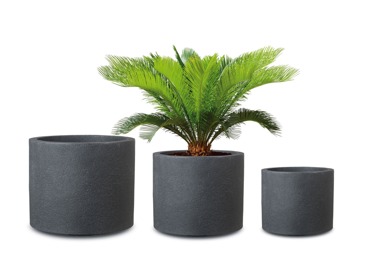 Pot à plantes « Riva », plastique, rond