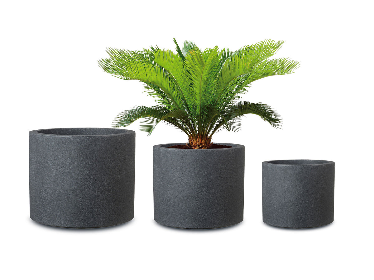 Pot à plantes « Riva », plastique, rond