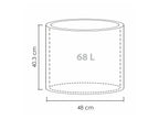 Pot à plantes « Riva », plastique, rond