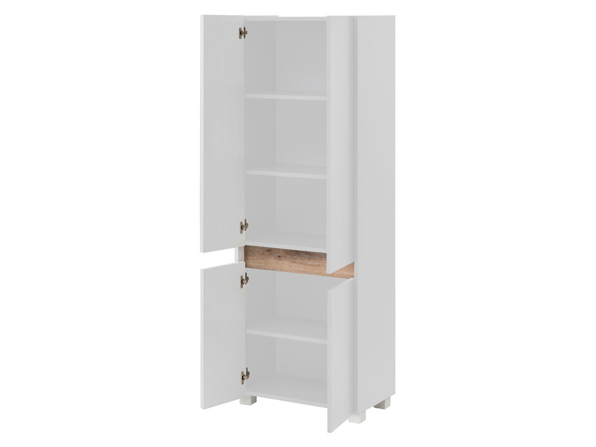 Armoire haute Cosmo, ouverture de porte moderne et sans poignée