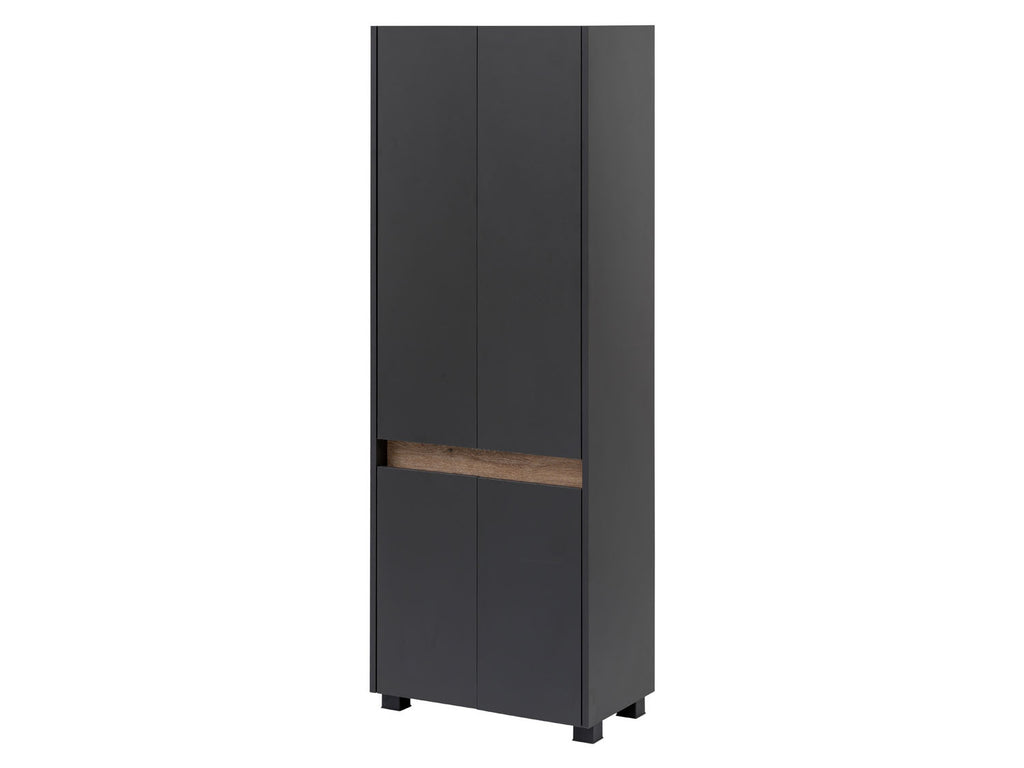 Armoire haute Cosmo, ouverture de porte moderne et sans poignée