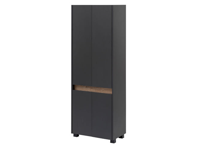 Armoire haute Cosmo, ouverture de porte moderne et sans poignée