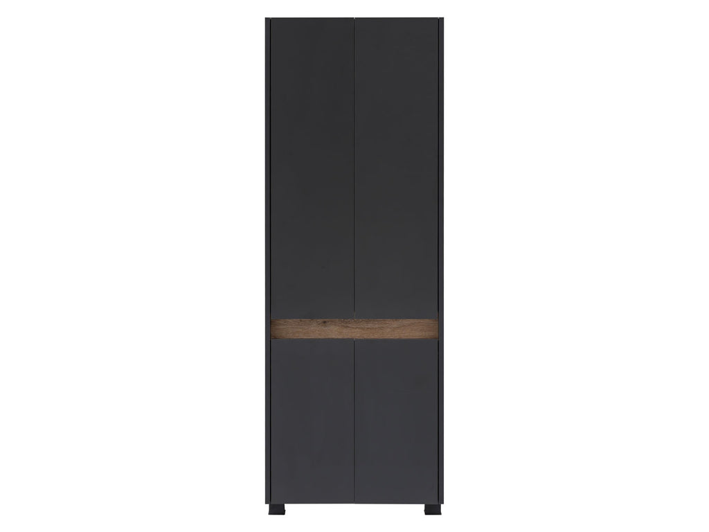 Armoire haute Cosmo, ouverture de porte moderne et sans poignée