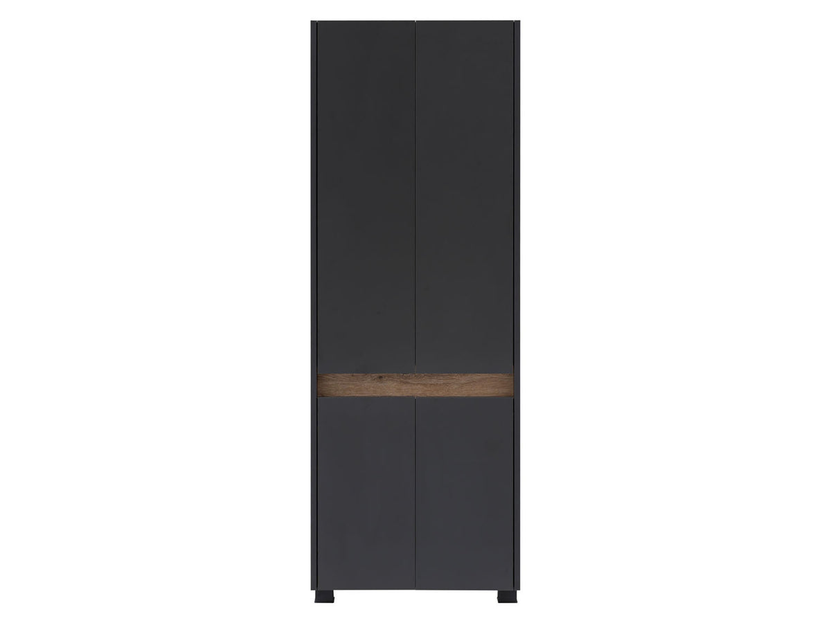 Armoire haute Cosmo, ouverture de porte moderne et sans poignée