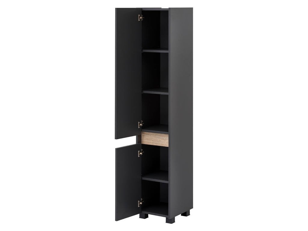Armoire haute Cosmo, ouverture de porte moderne et sans poignée
