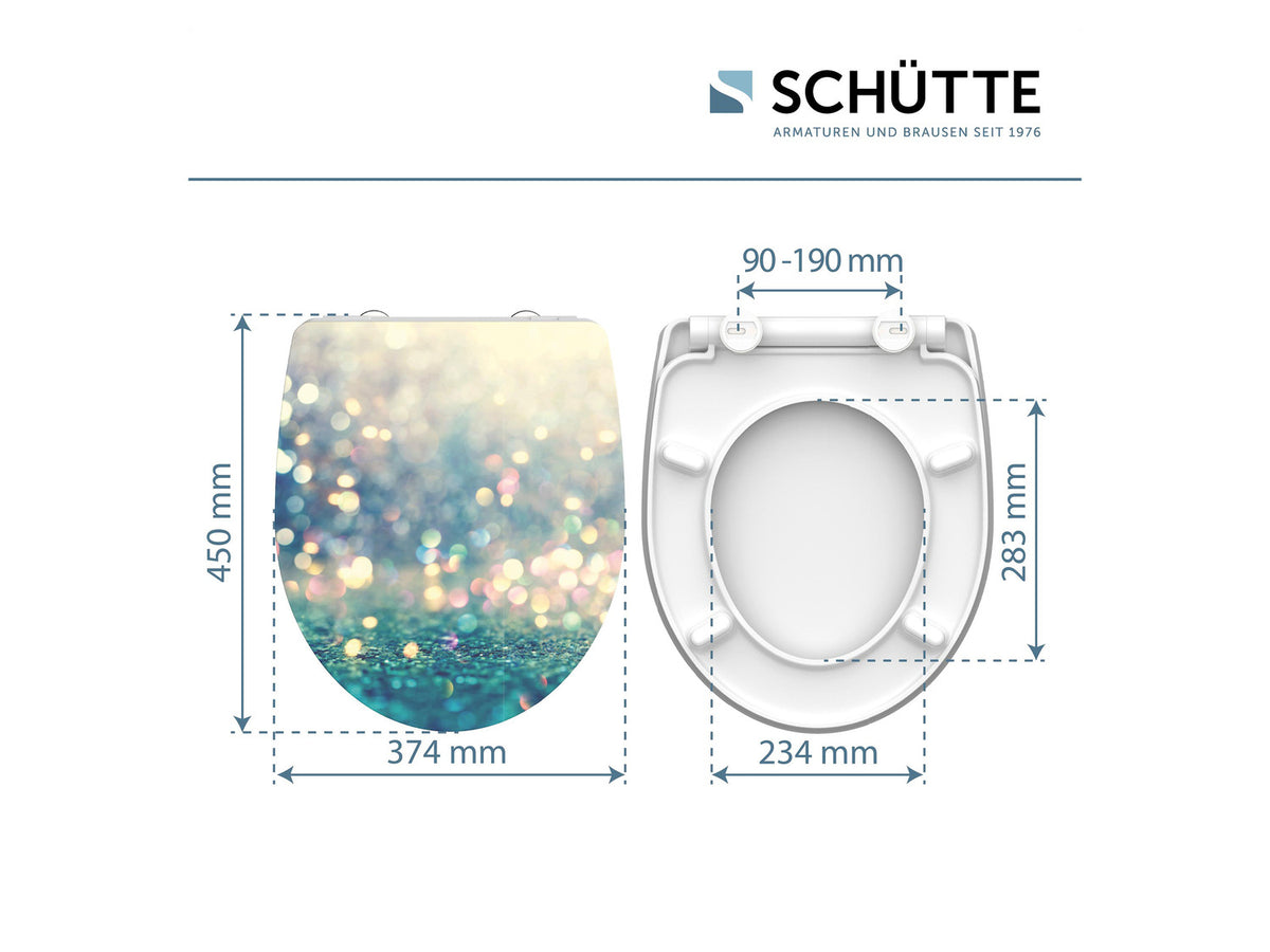 Abattant WC High Gloss, avec fermeture en douceur