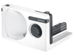 Trancheur universel compact avec moteur CC »AS9259«, avec socle repliable