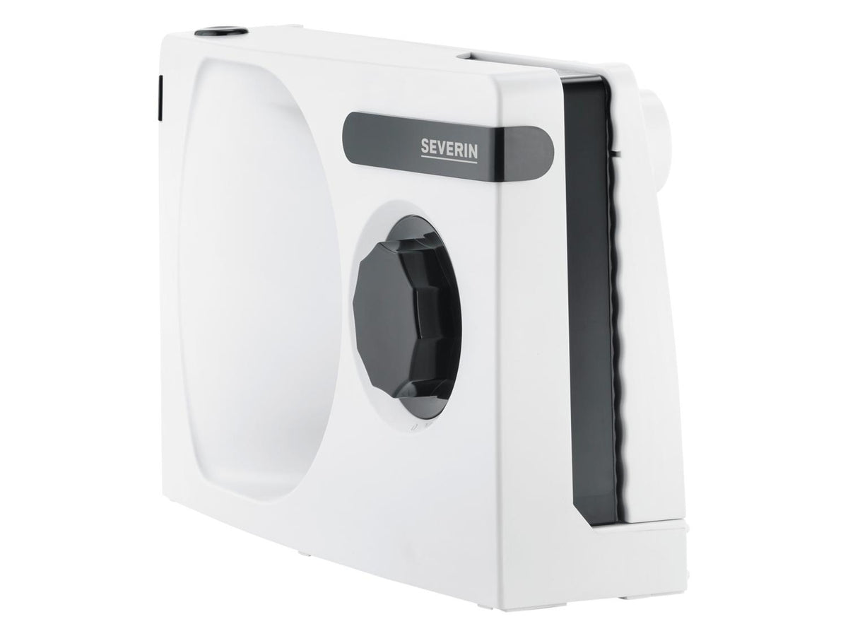 Trancheur universel compact avec moteur CC »AS9259«, avec socle repliable