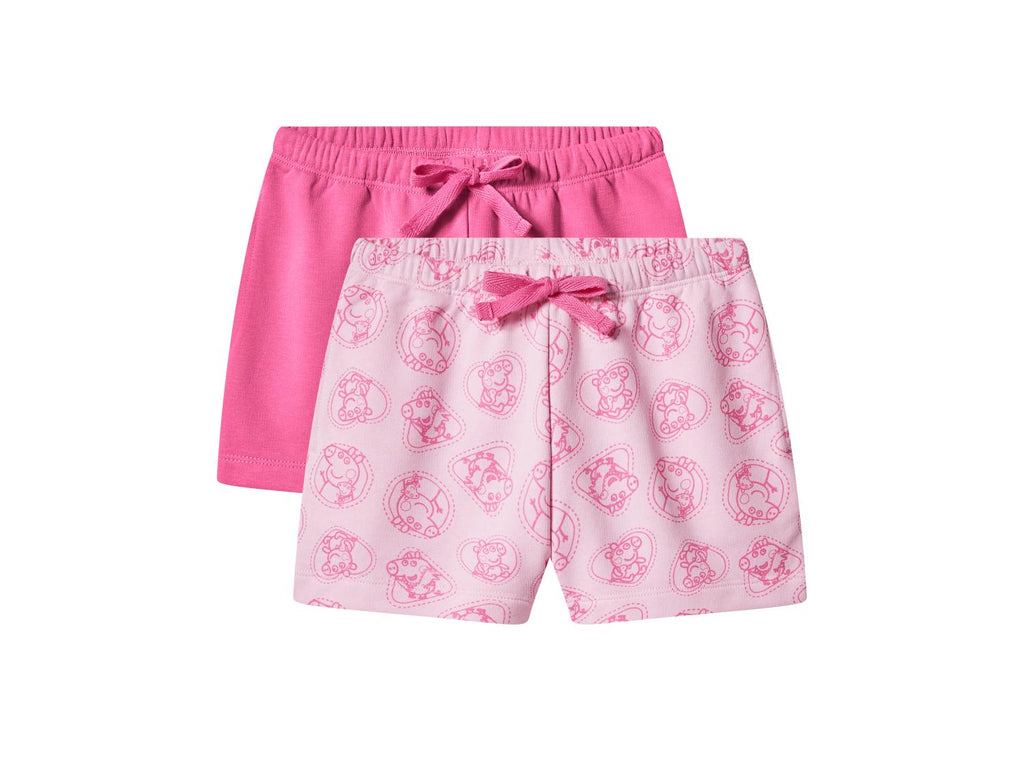 Shorts de survêtement pour enfants »Peppa Pig / Bluey / Spiderman / Cars«, 2 pièces