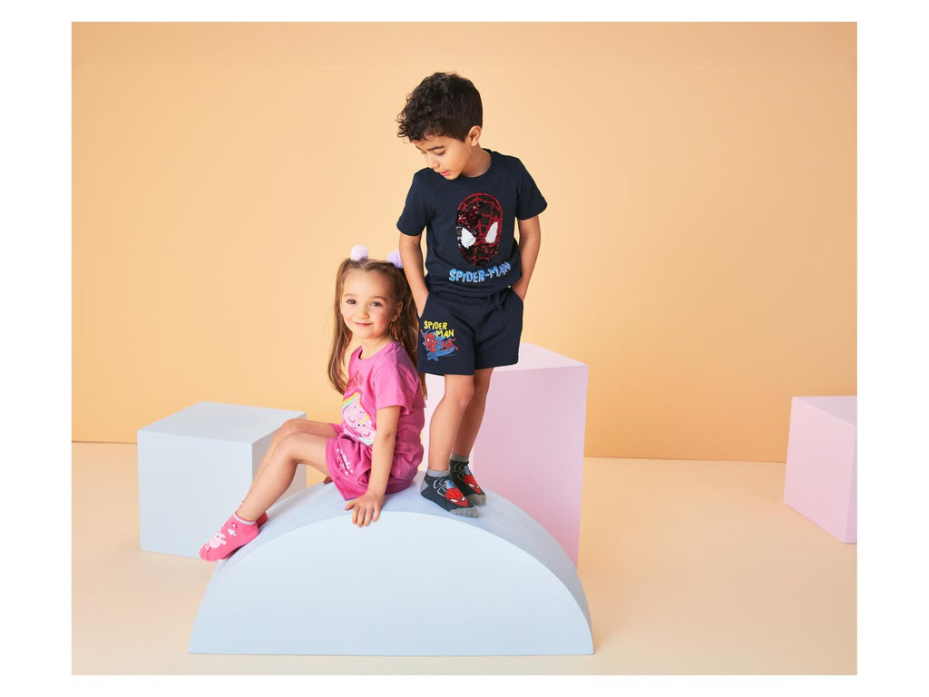 Shorts de survêtement pour enfants »Peppa Pig / Bluey / Spiderman / Cars«, 2 pièces