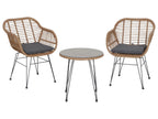 Tiros set de meubles pour balcon, 3 pièces