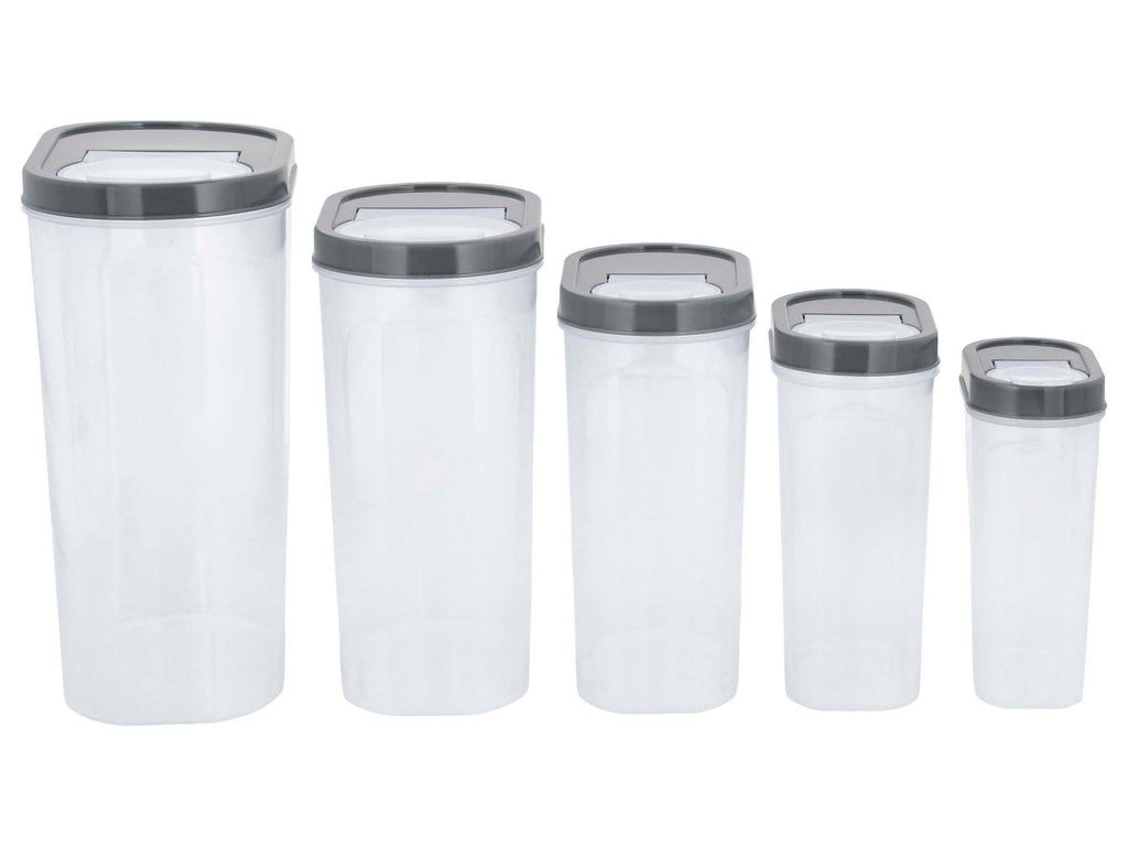 Boîtes verseuses en plastique, 5 pièces