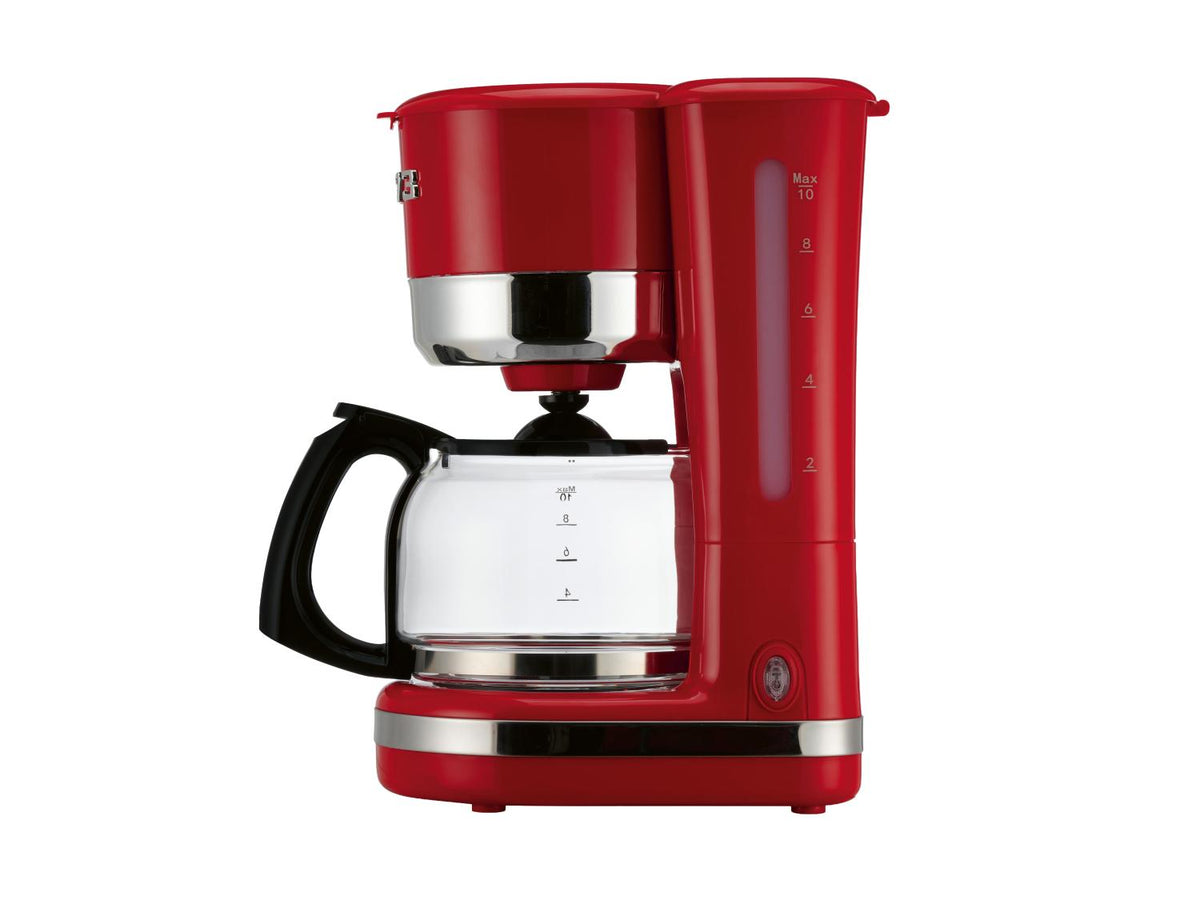 Cafetière filtre Retro 1973, 1,46 L, rouge