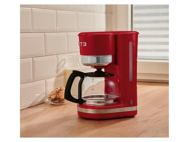 Cafetière filtre Retro 1973, 1,46 L, rouge