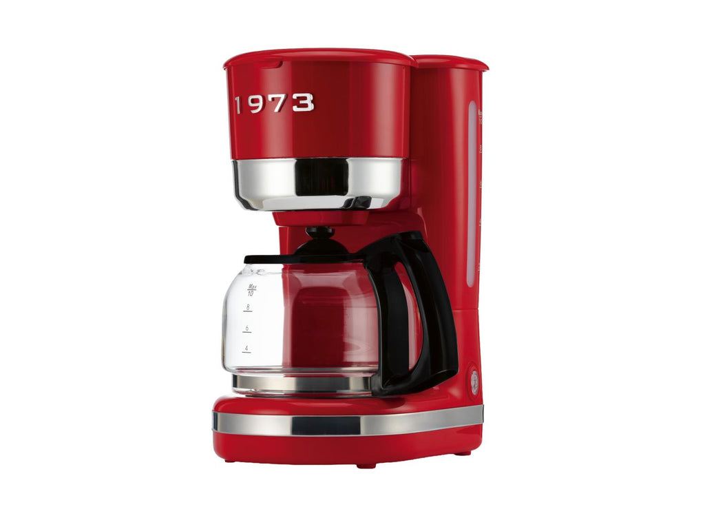 Cafetière filtre Retro 1973, 1,46 L, rouge