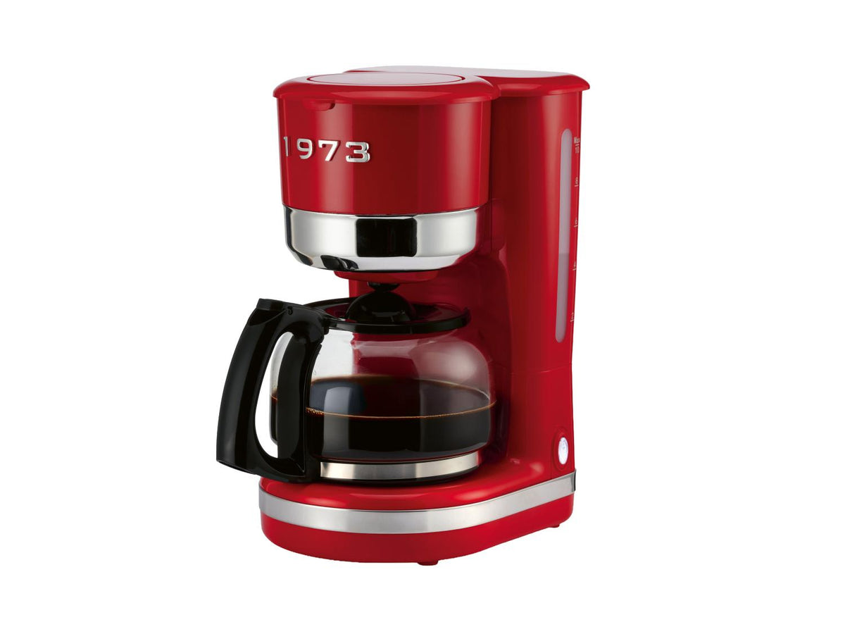 Cafetière filtre Retro 1973, 1,46 L, rouge