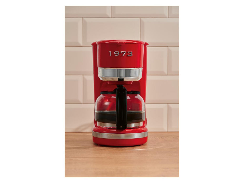 Cafetière filtre Retro 1973, 1,46 L, rouge