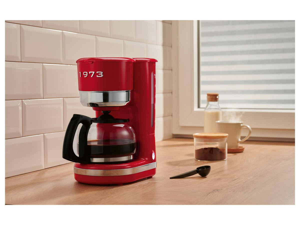 Cafetière filtre Retro 1973, 1,46 L, rouge