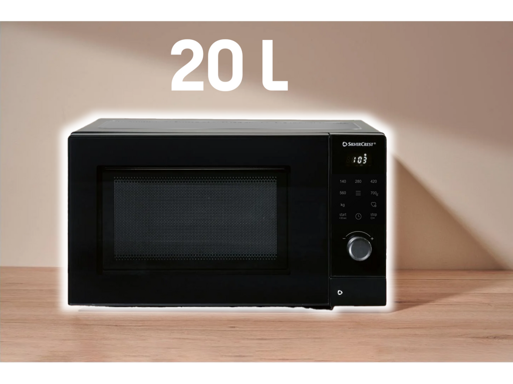 Four à micro-ondes SMWC 700 D2, 20 L, 700 W, noir