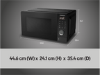Four à micro-ondes SMWC 700 D2, 20 L, 700 W, noir