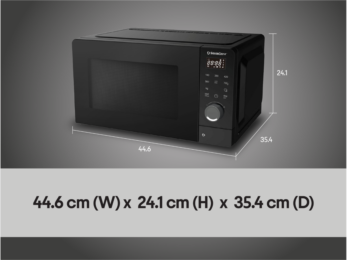 Four à micro-ondes SMWC 700 D2, 20 L, 700 W, noir