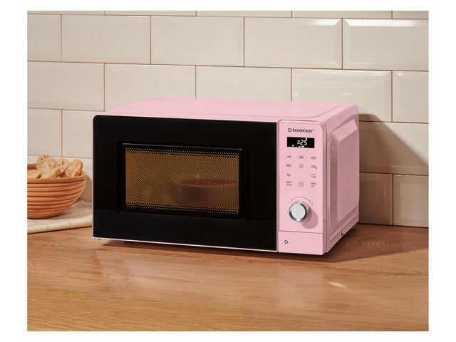 Four à micro-ondes SMWC 700 D2, 20 L, 700 W, rose pastel