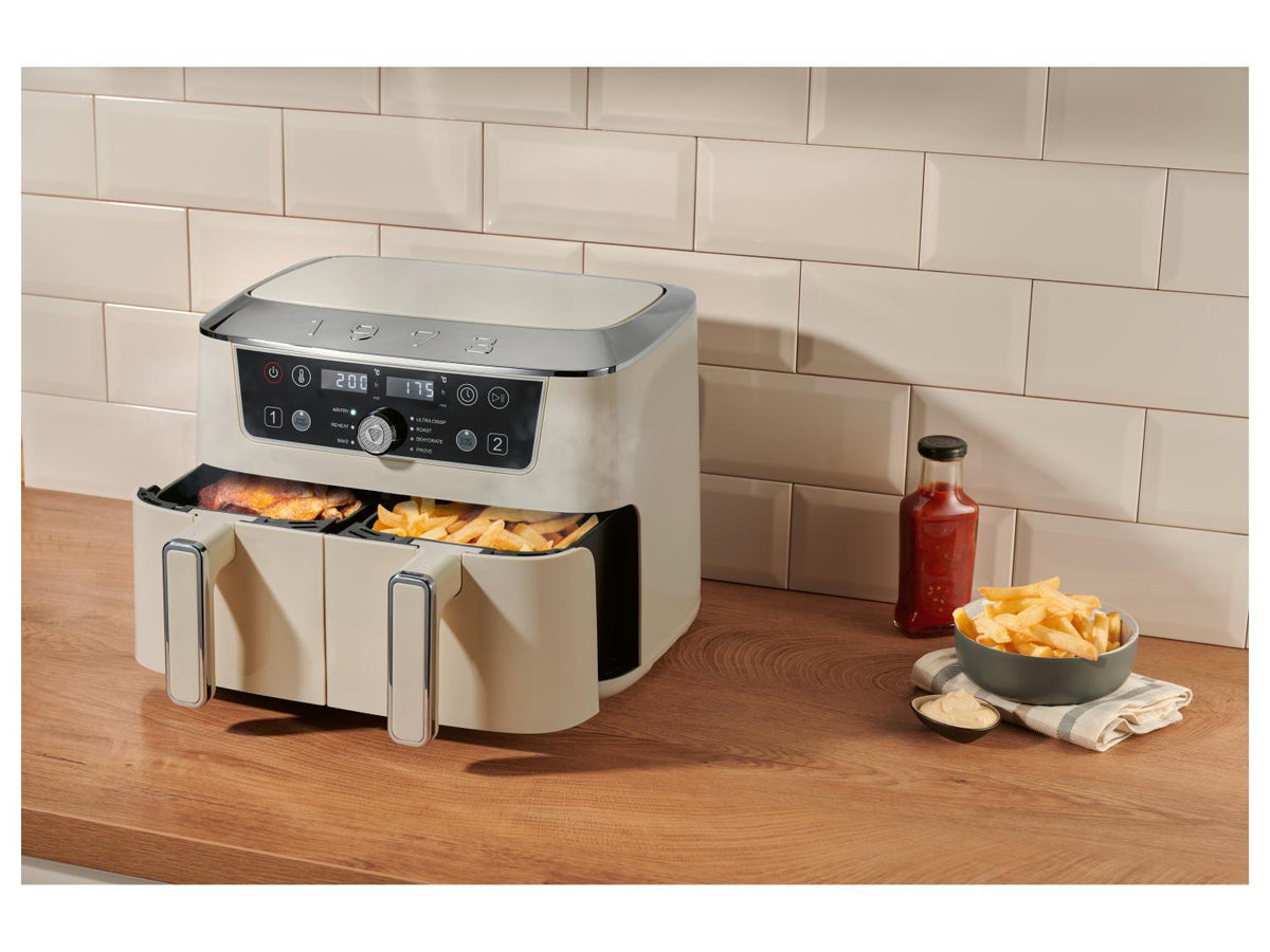 Friteuse à air chaud double zone Retro 1973, 8,7 L