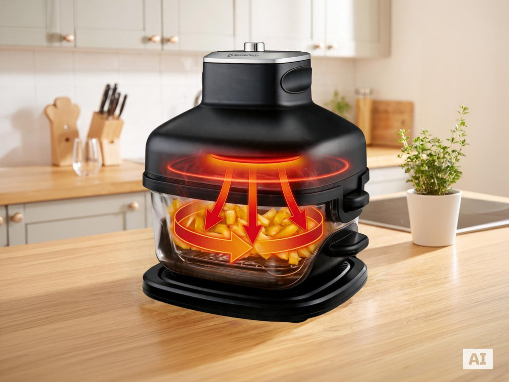 Friteuse sans huile en verre