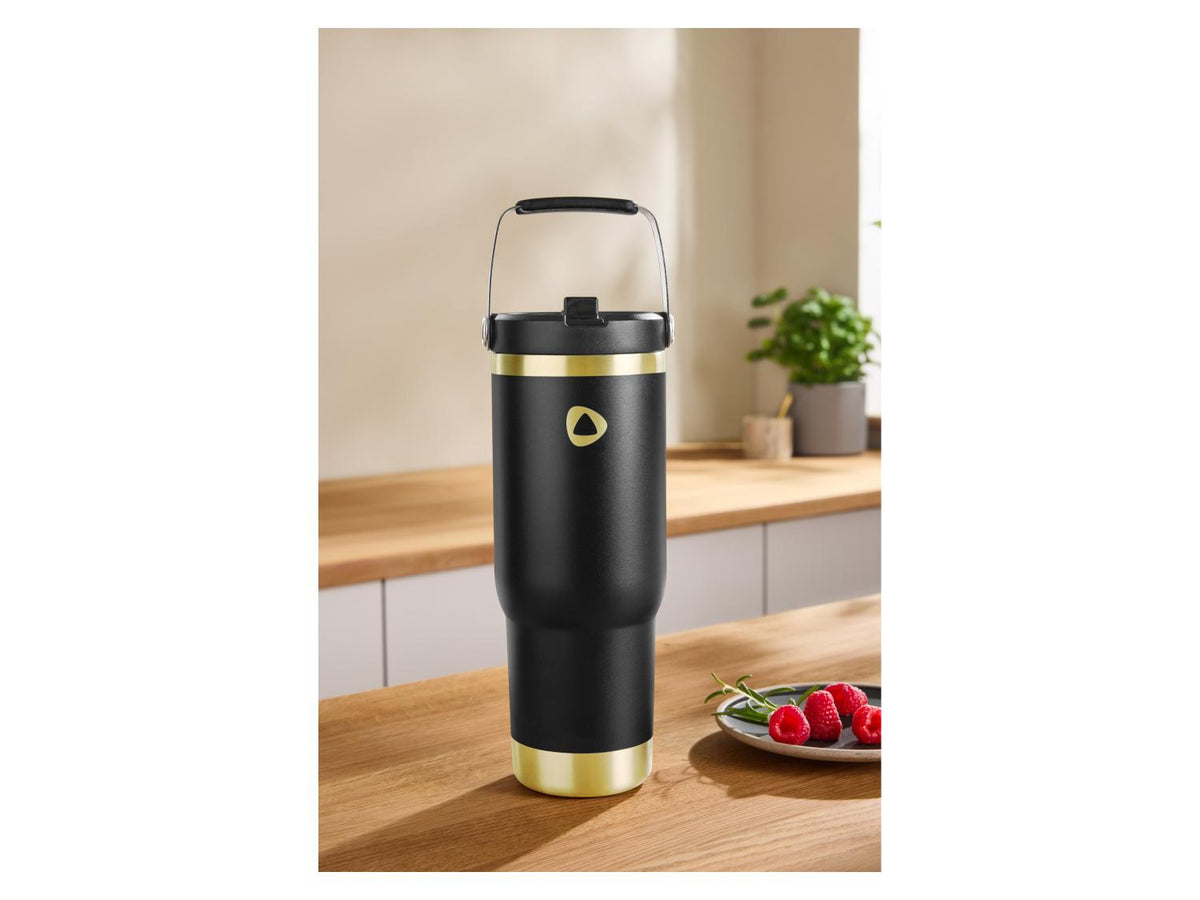 Gobelet isotherme en acier inoxydable avec anse, 880 ml