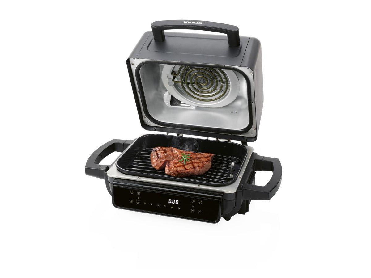Friteuse à air chaud avec grill et fumoir