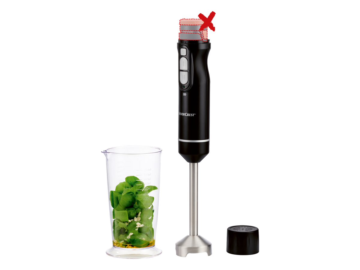 Mixeur plongeant sans fil 12V SSMA 12 A1, avec verre doseur