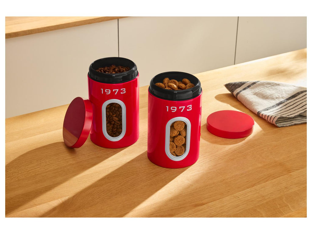 Lot de 2 boîtes de conservation Retro 1973
