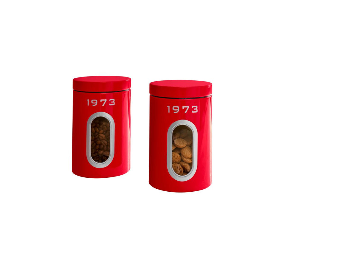Lot de 2 boîtes de conservation Retro 1973