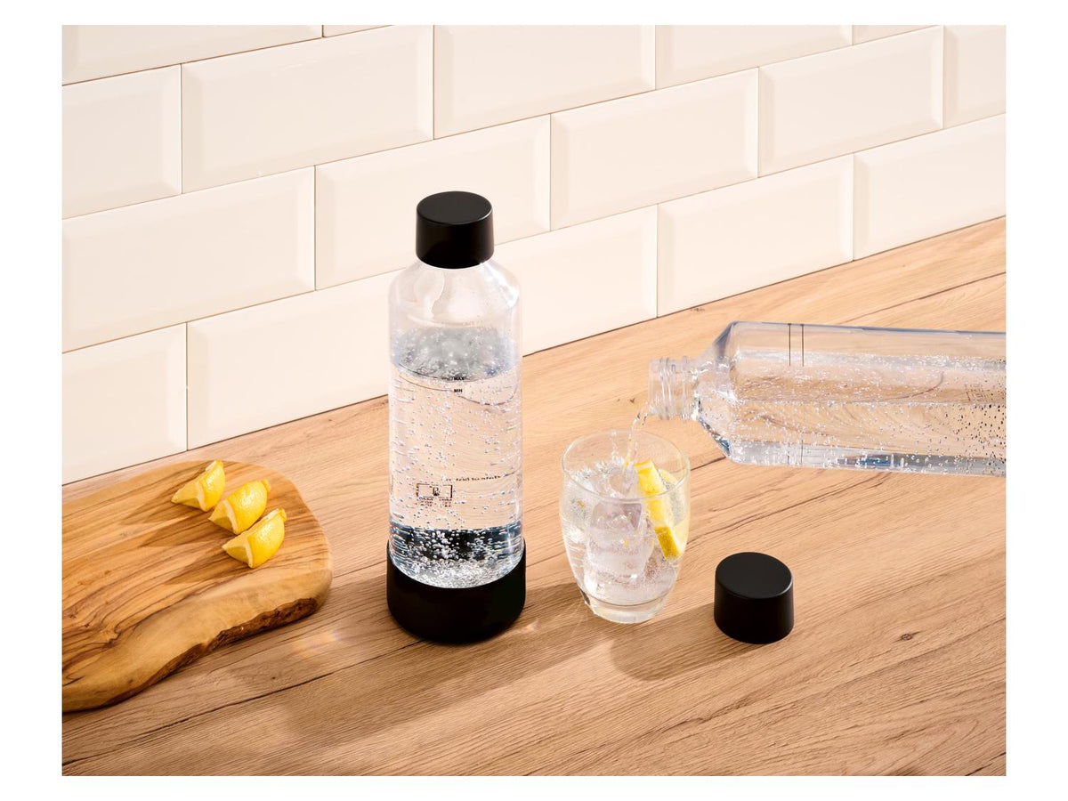 Lot de 2 bouteilles pour gazéificateur d’eau, 1 L