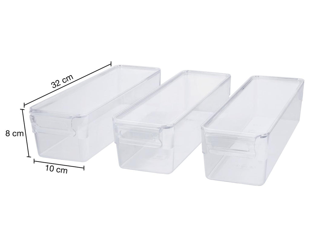 Lot de 3 organiseurs de réfrigérateur