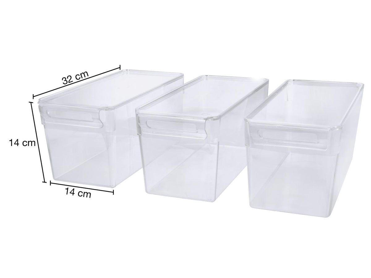 Lot de 3 organiseurs de réfrigérateur