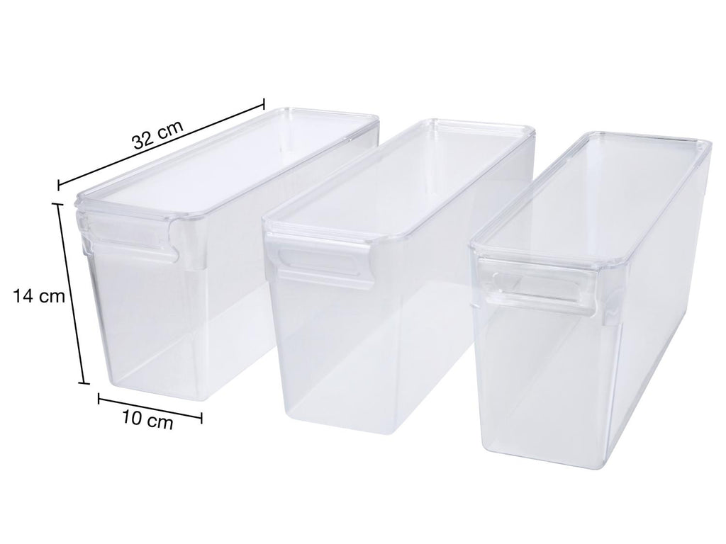 Lot de 3 organiseurs de réfrigérateur