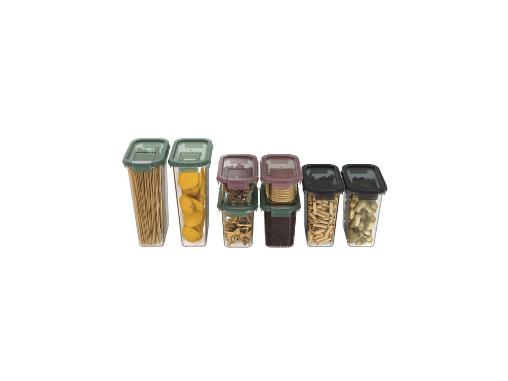 Lot de 8 boîtes verseuses