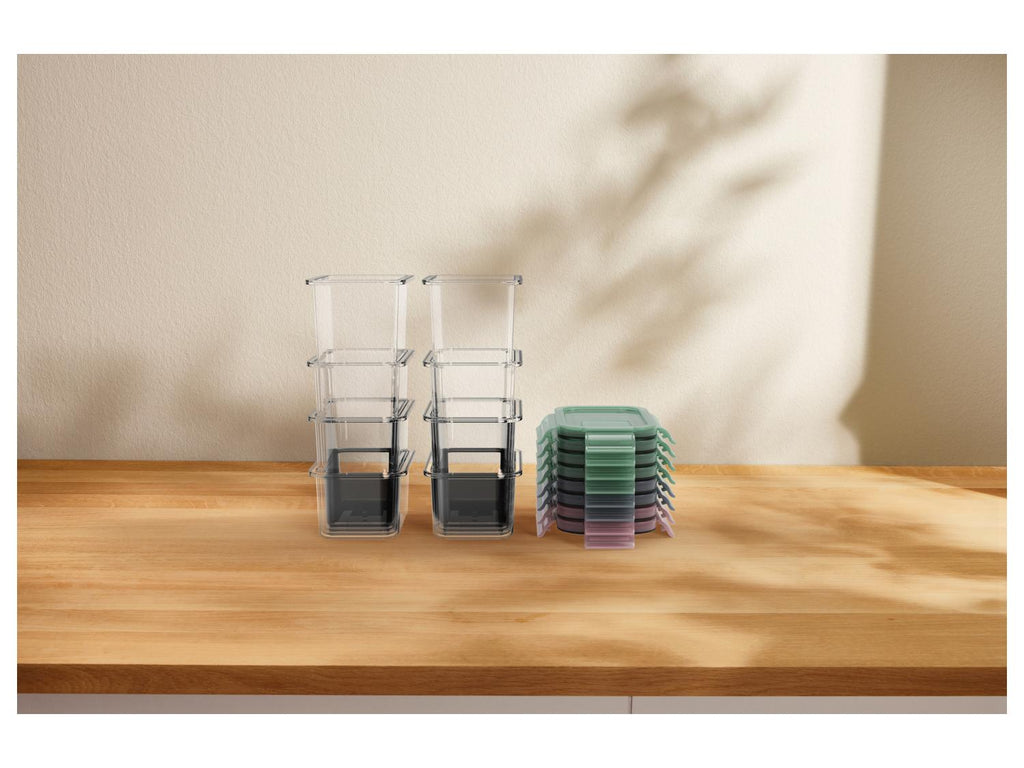 Lot de 8 boîtes verseuses