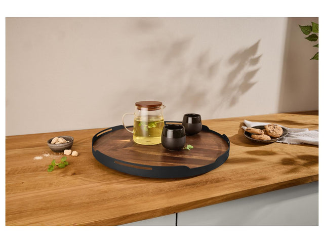 Plateau tournant en bois, Ø 42 cm
